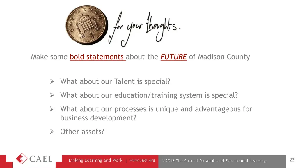 make some bold statements about the future