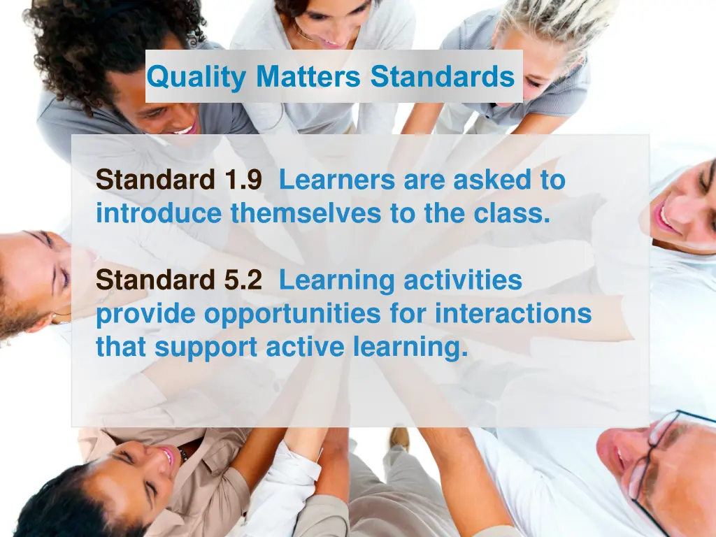 quality matters standards