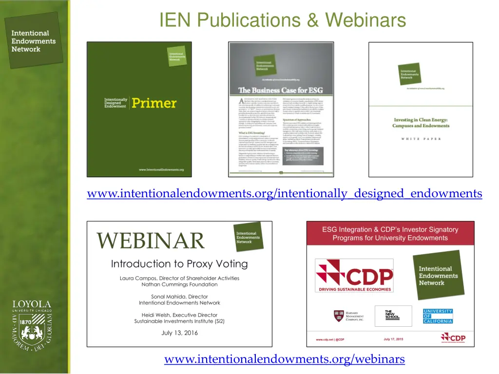 ien publications webinars