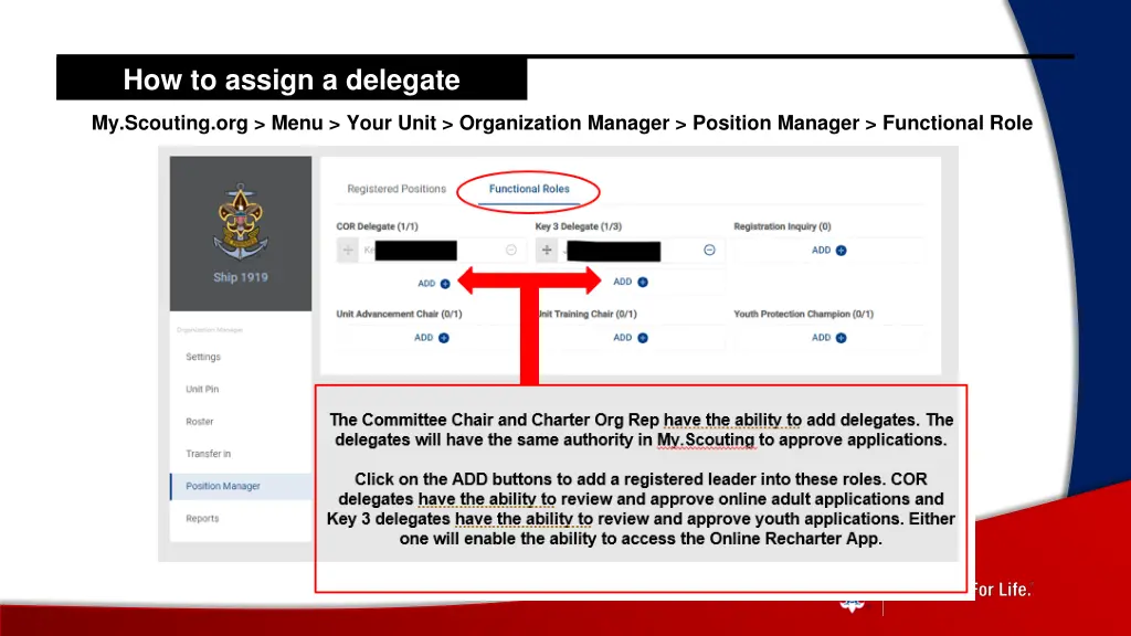 how to assign a delegate