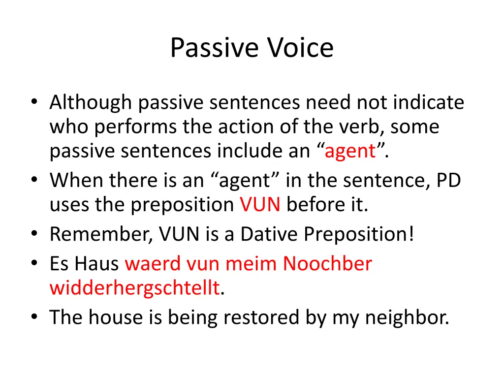 passive voice 2