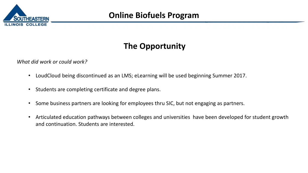 online biofuels program 1