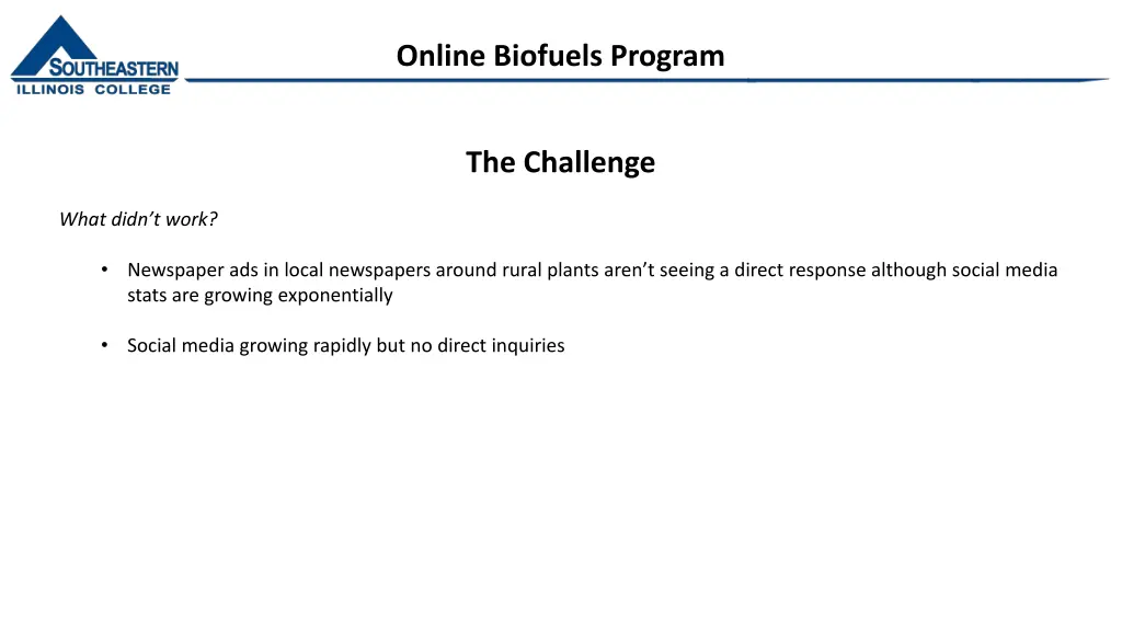 online biofuels program