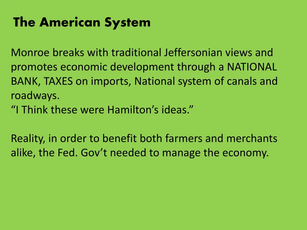 the american system