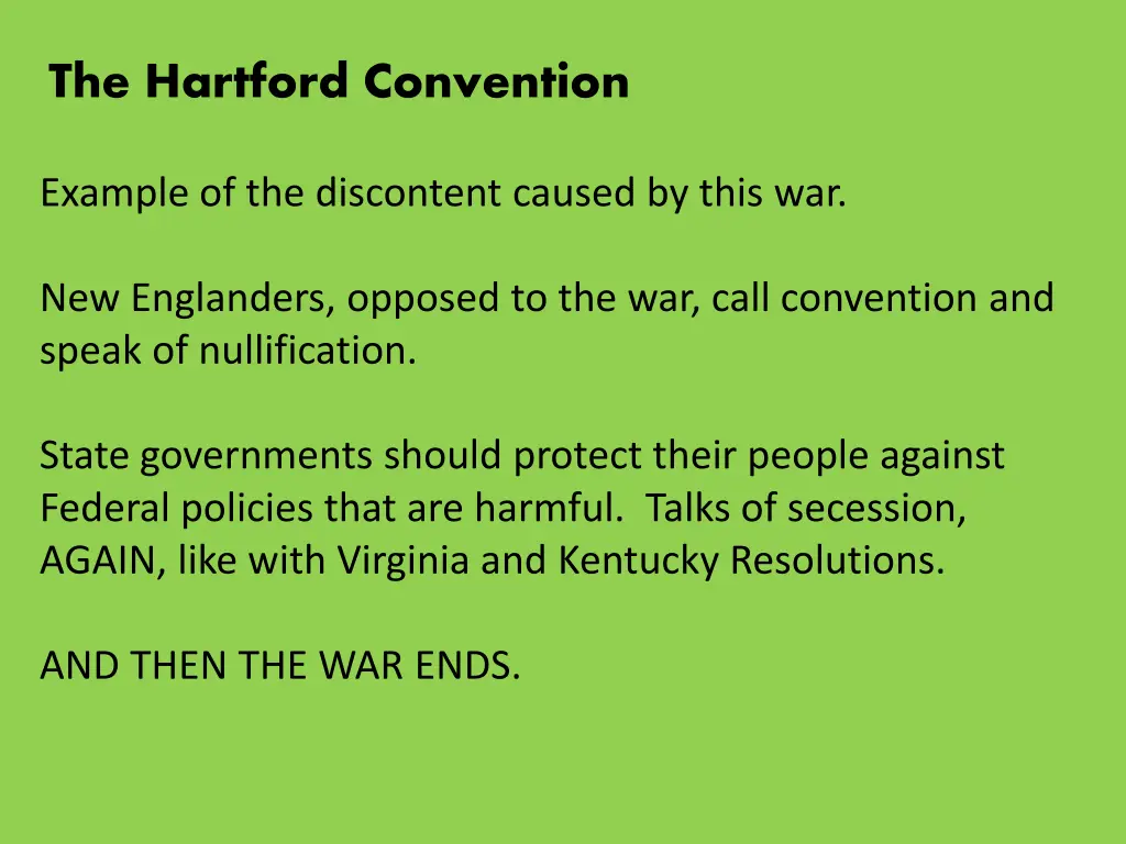 the hartford convention