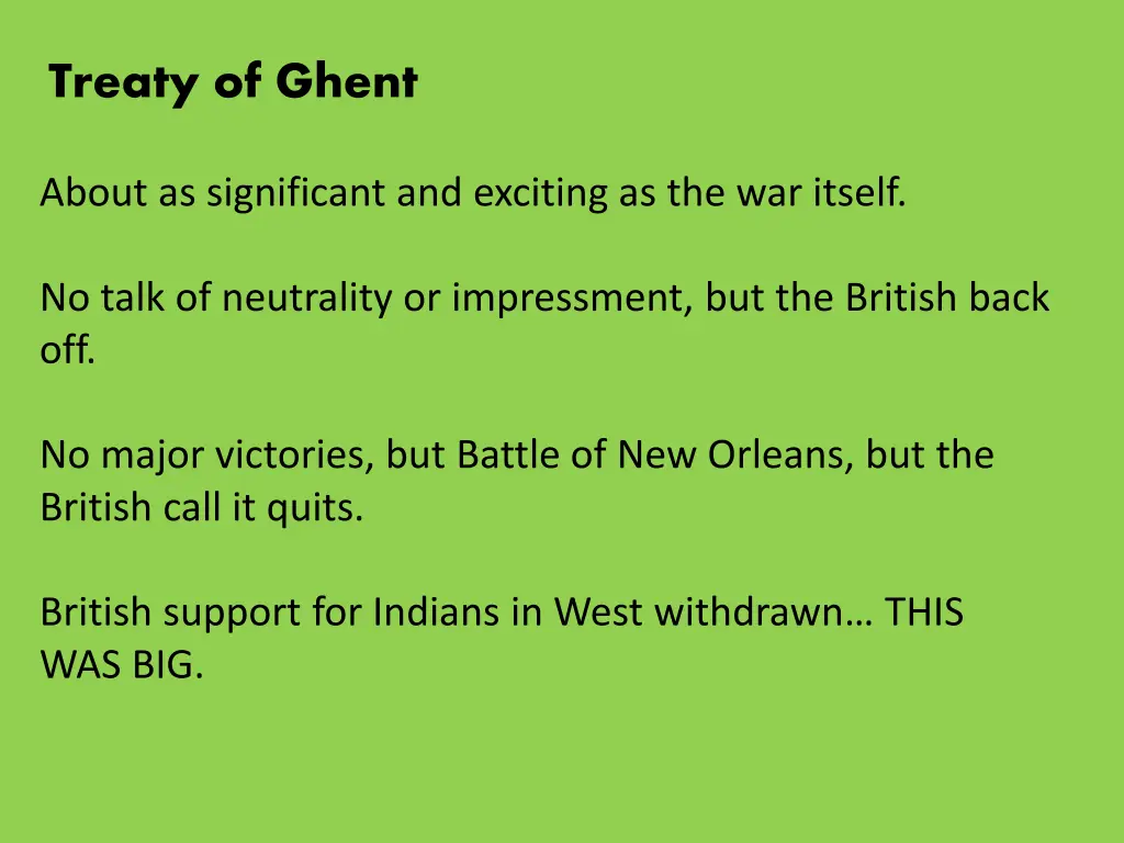 treaty of ghent