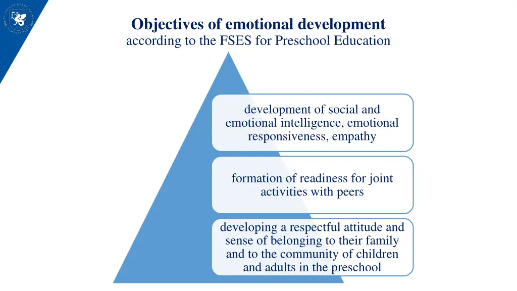 objectives of emotional development according