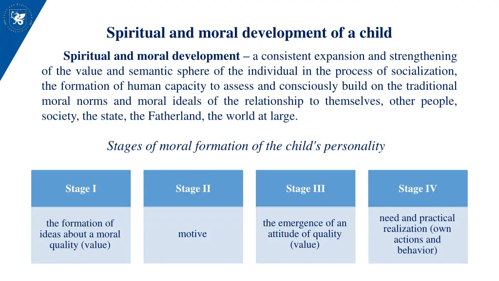 spiritual and moral development of a child