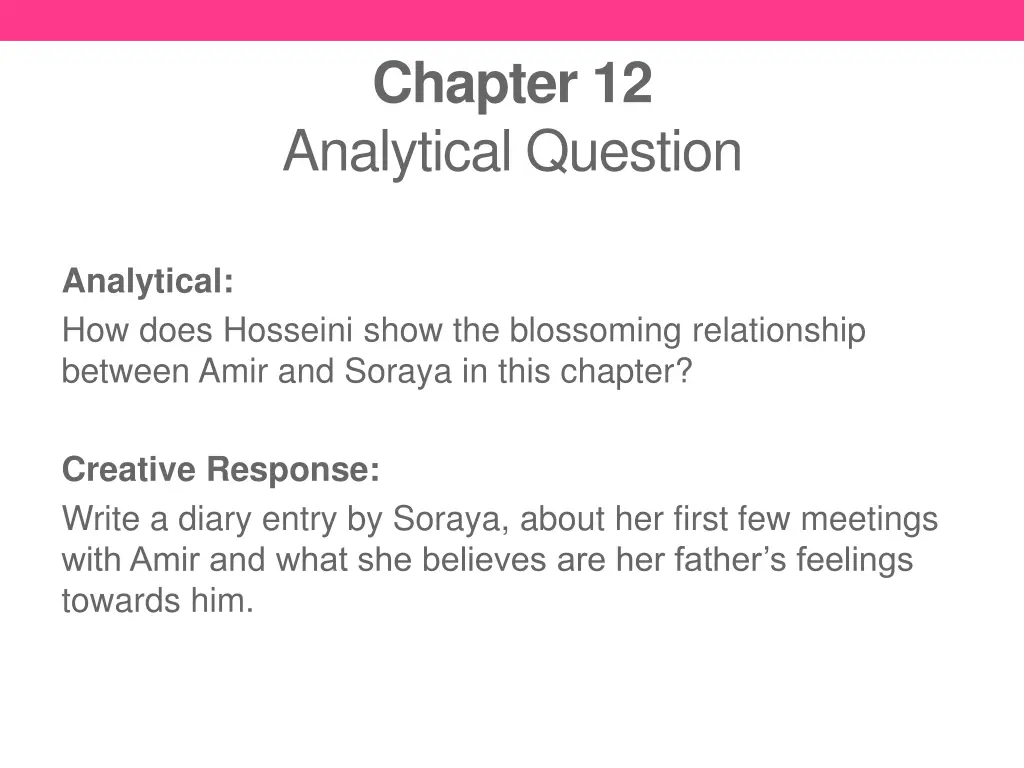 chapter 12 analytical question