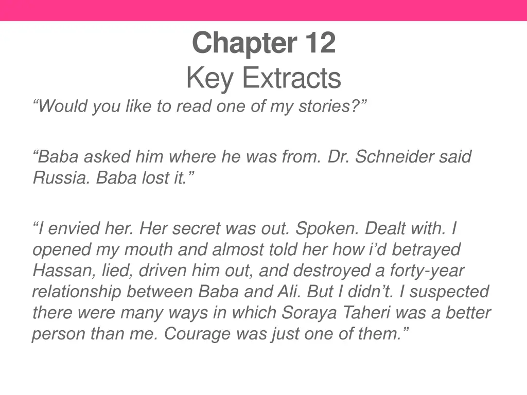 chapter 12 key extracts