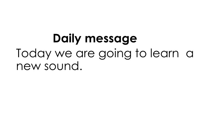 daily message today we are going to learn