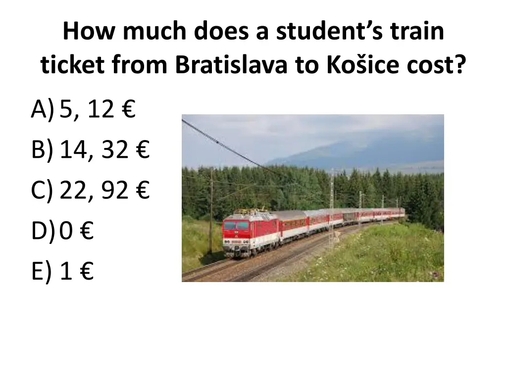 how much does a s tudent s train ticket from