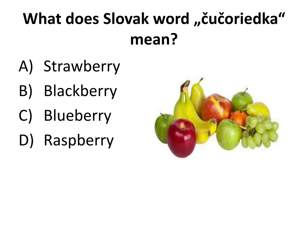 what does slovak word u oriedka mean