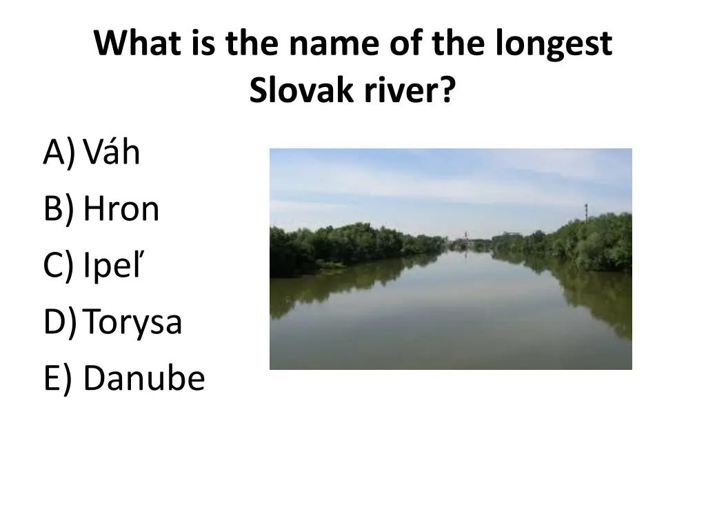 what is the name of the longest slovak river