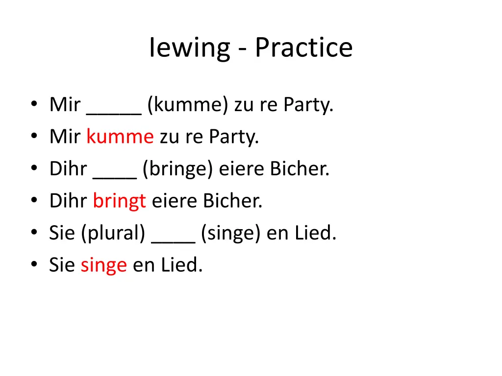 iewing practice 1