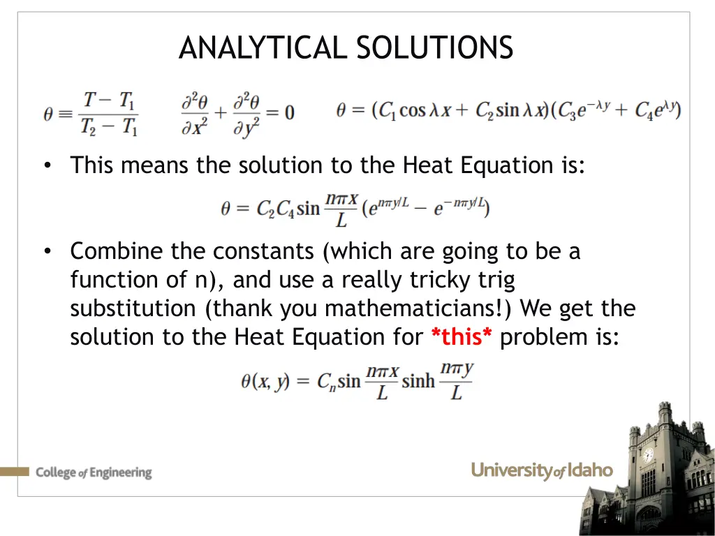 analytical solutions 6