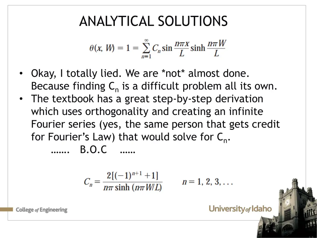 analytical solutions 8