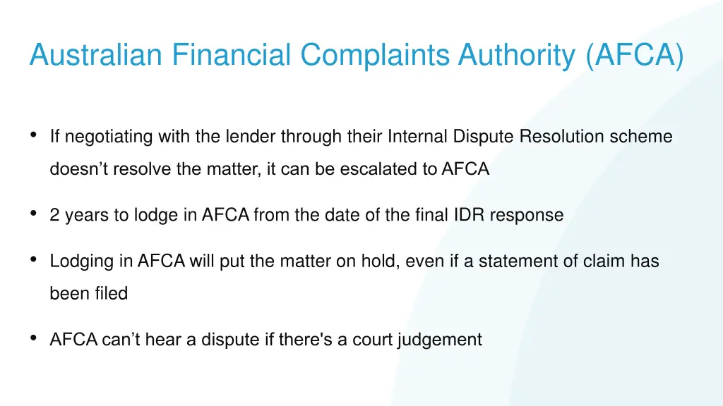 australian financial complaints authority afca