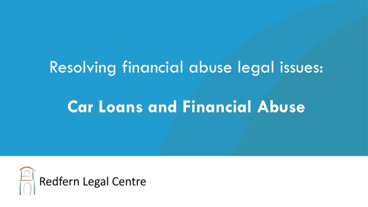 resolving financial abuse legal issues