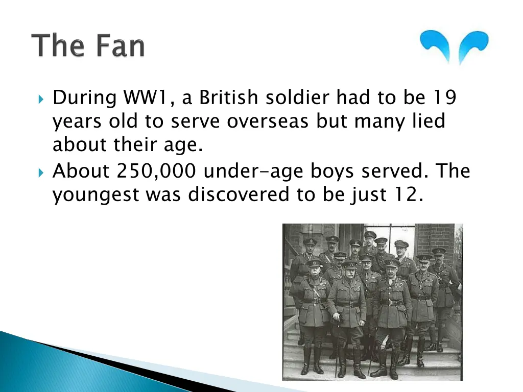 during ww1 a british soldier had to be 19 years