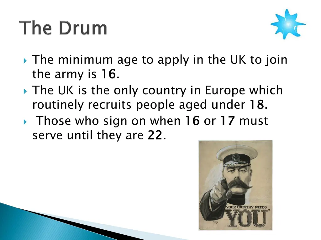 the minimum age to apply in the uk to join