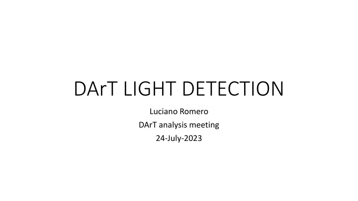 dart light detection