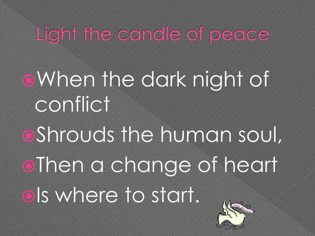 light the candle of peace 1