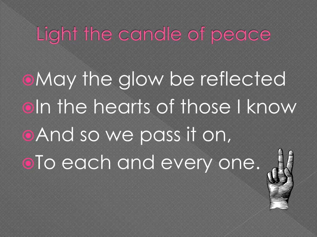 light the candle of peace 3