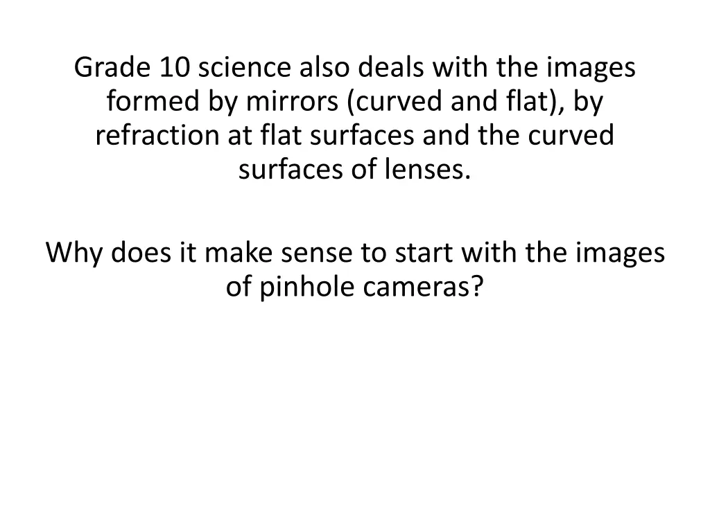 grade 10 science also deals with the images