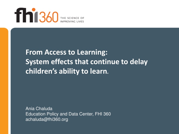 from access to learning system effects that