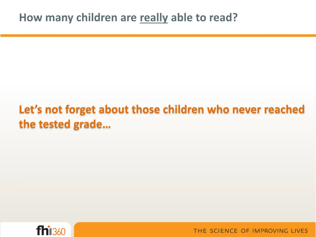 how many children are really able to read