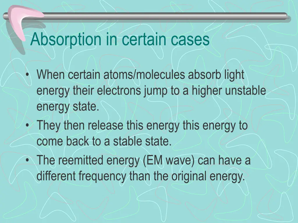 absorption in certain cases