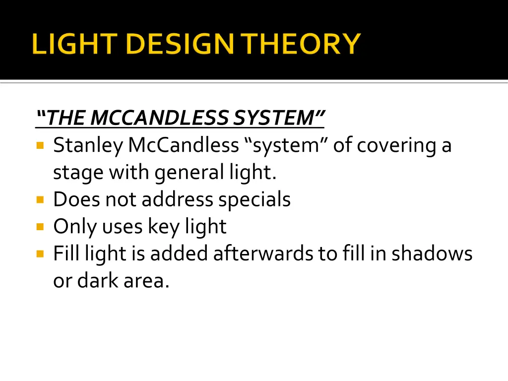 the mccandless system stanley mccandless system