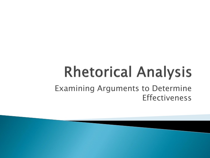 examining arguments to determine