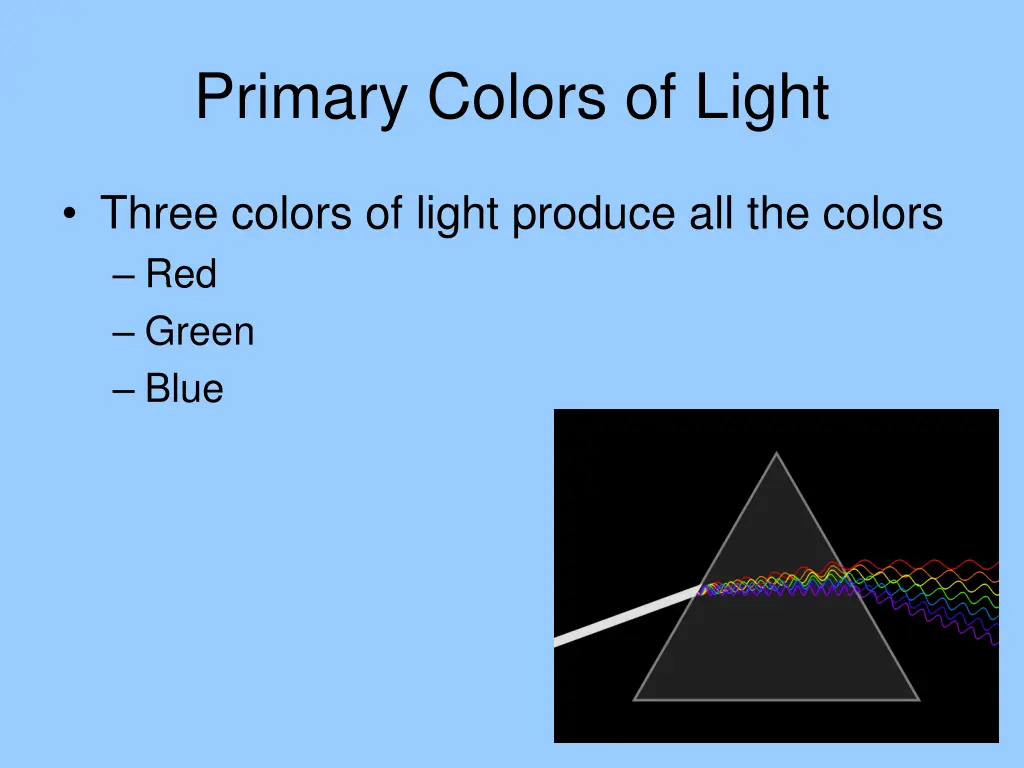 primary colors of light