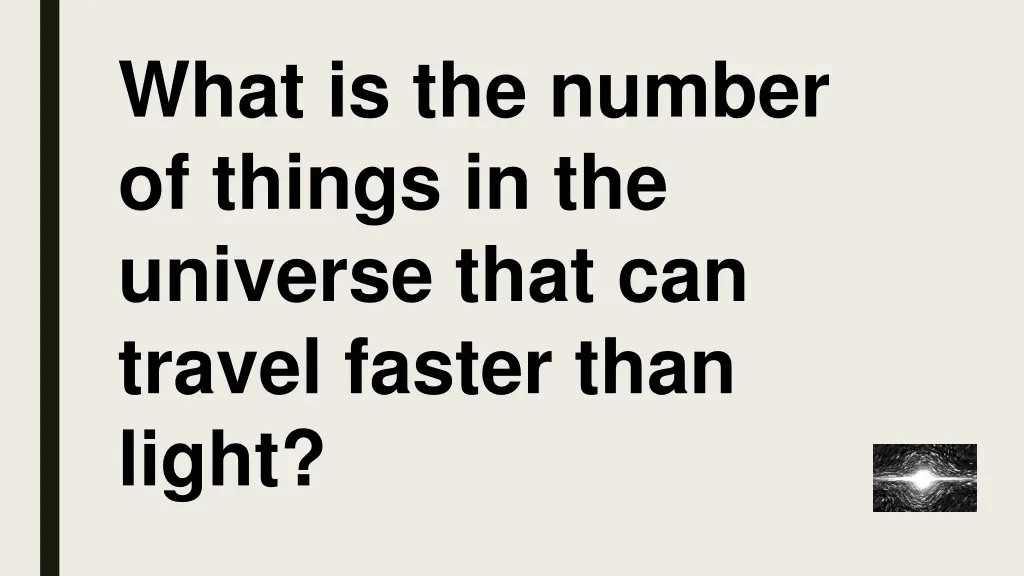 what is the number of things in the universe that