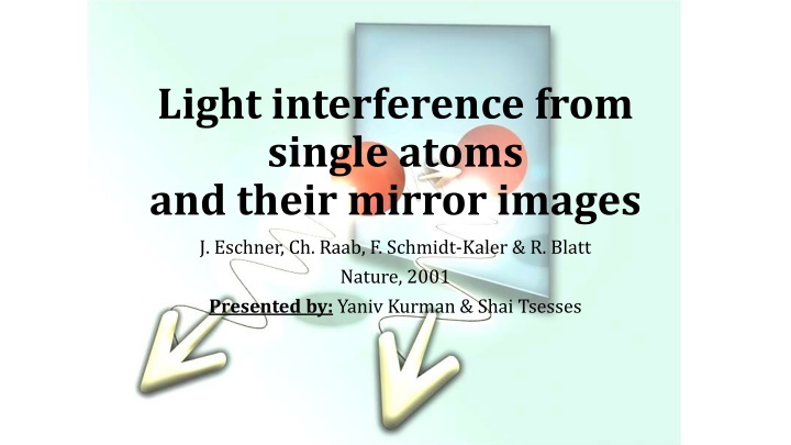 light interference from single atoms and their