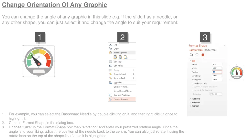 change orientation of any graphic