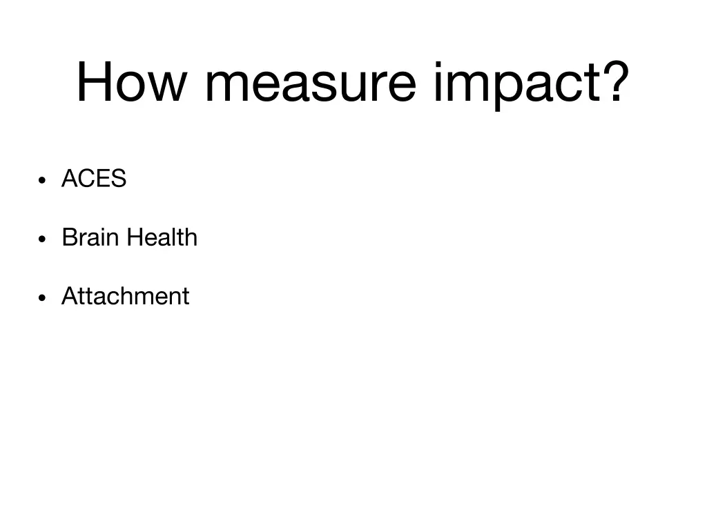 how measure impact