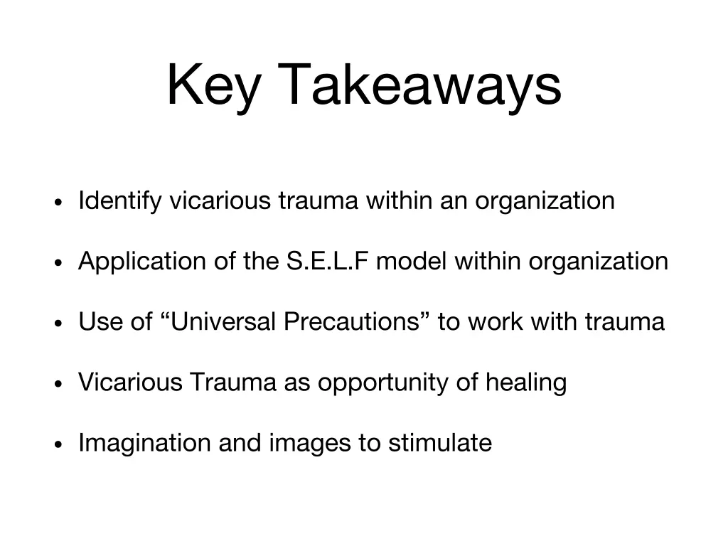 key takeaways