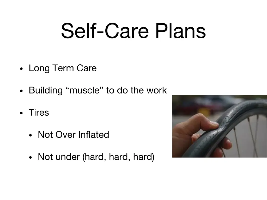 self care plans