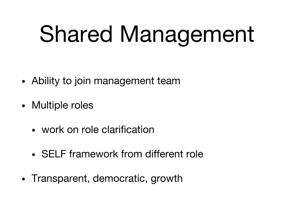 shared management