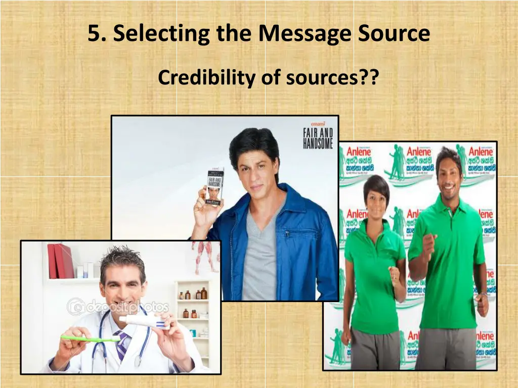 5 selecting the message source