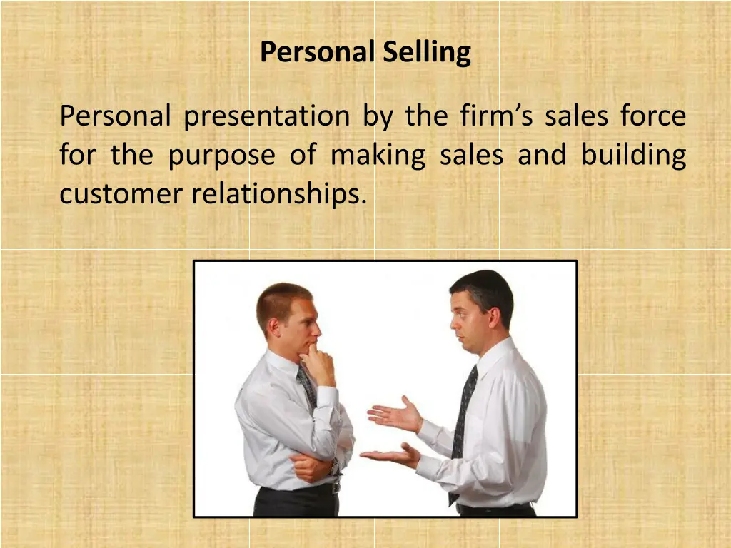 personal selling