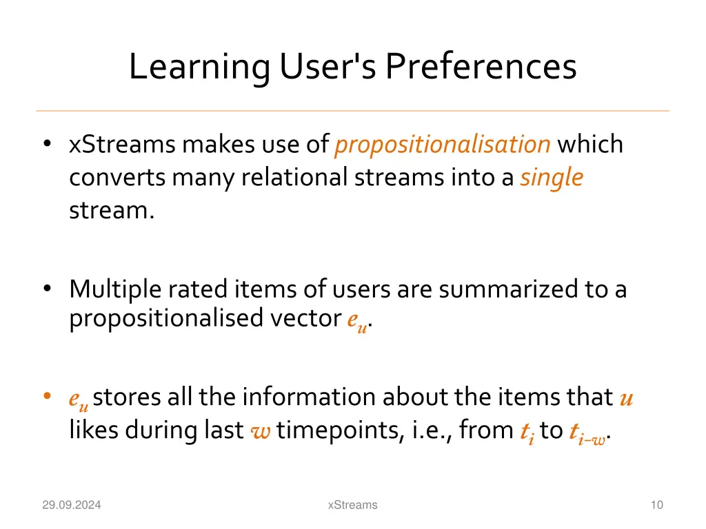 learning user s preferences