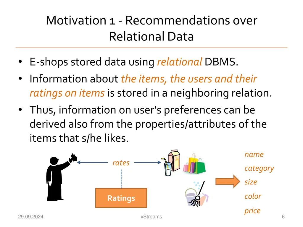 motivation 1 recommendations over relational data