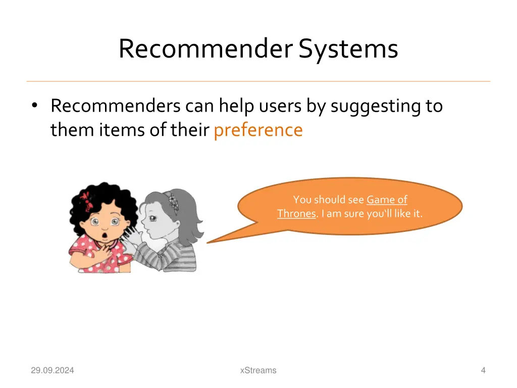 recommender systems