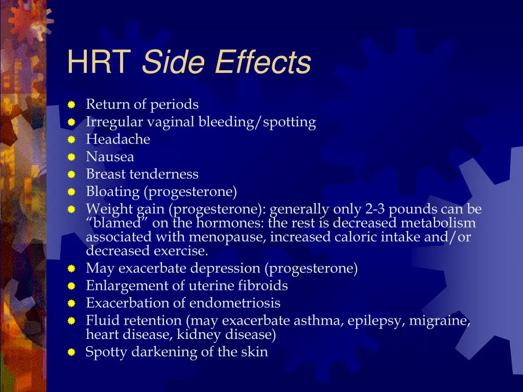 hrt side effects