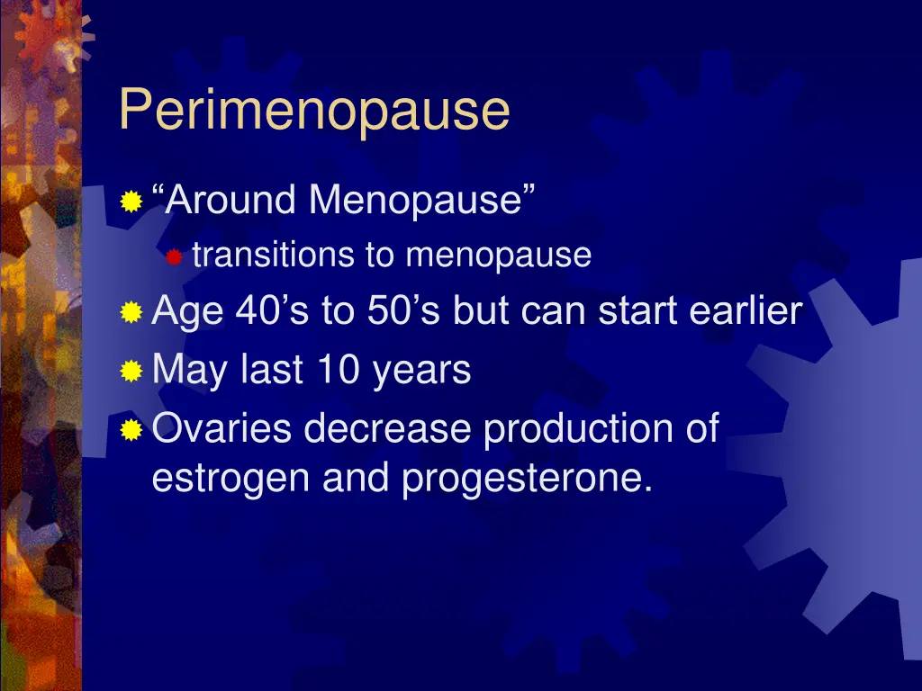 perimenopause