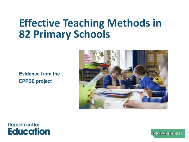 effective teaching methods in 82 primary schools